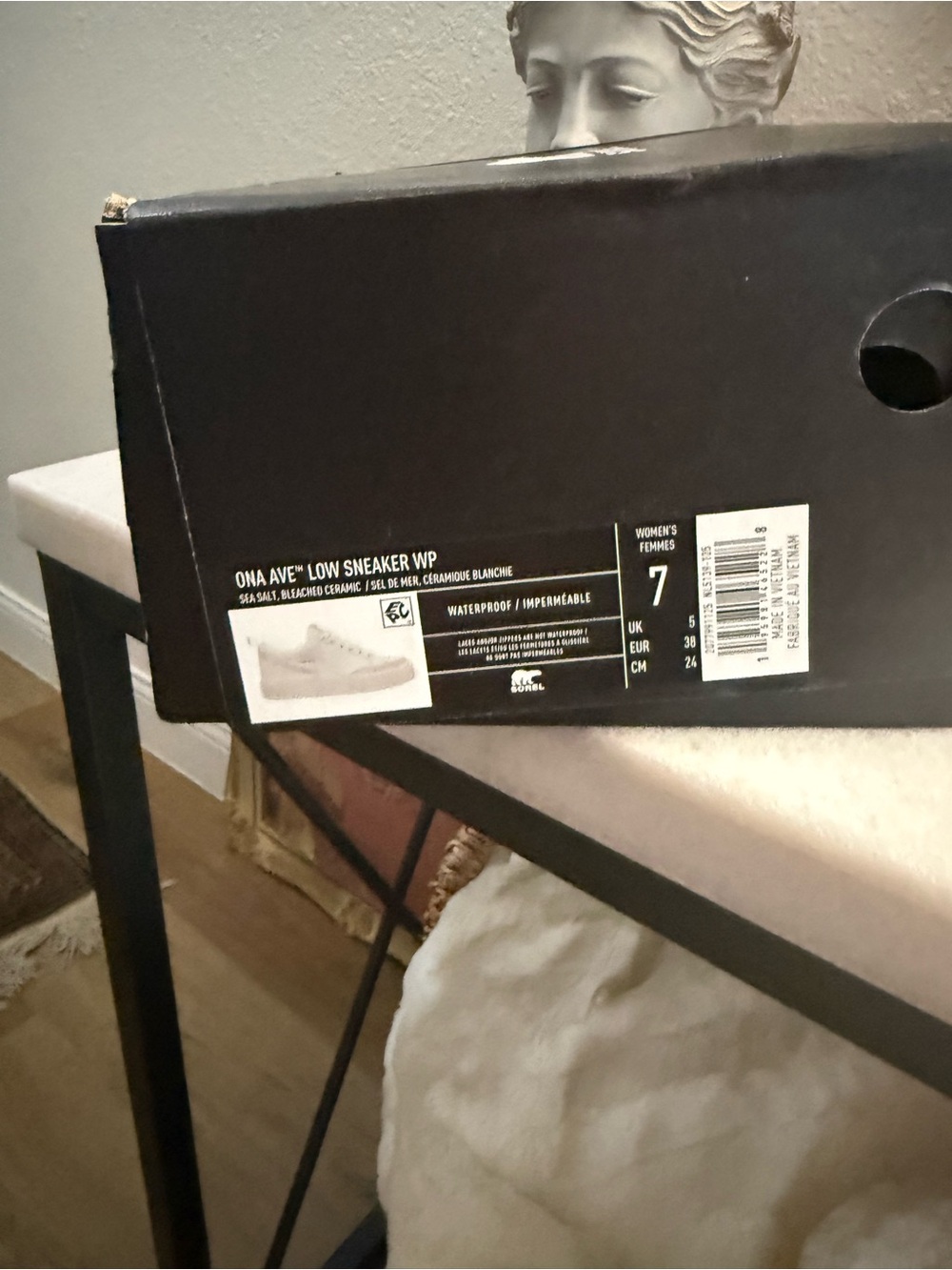 SOREL Women’s White “Ona Ave Low Sneaker” - Picture 7 of 7